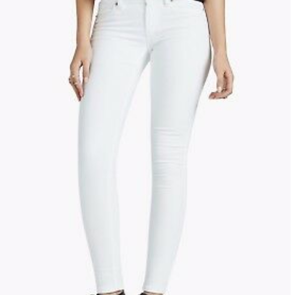 Lucky Brand Sasha Super Skinny White Jeans